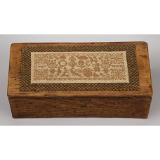 Splendor XIX   “A Colonial Coverlet ~ Treenware Sewing Box”